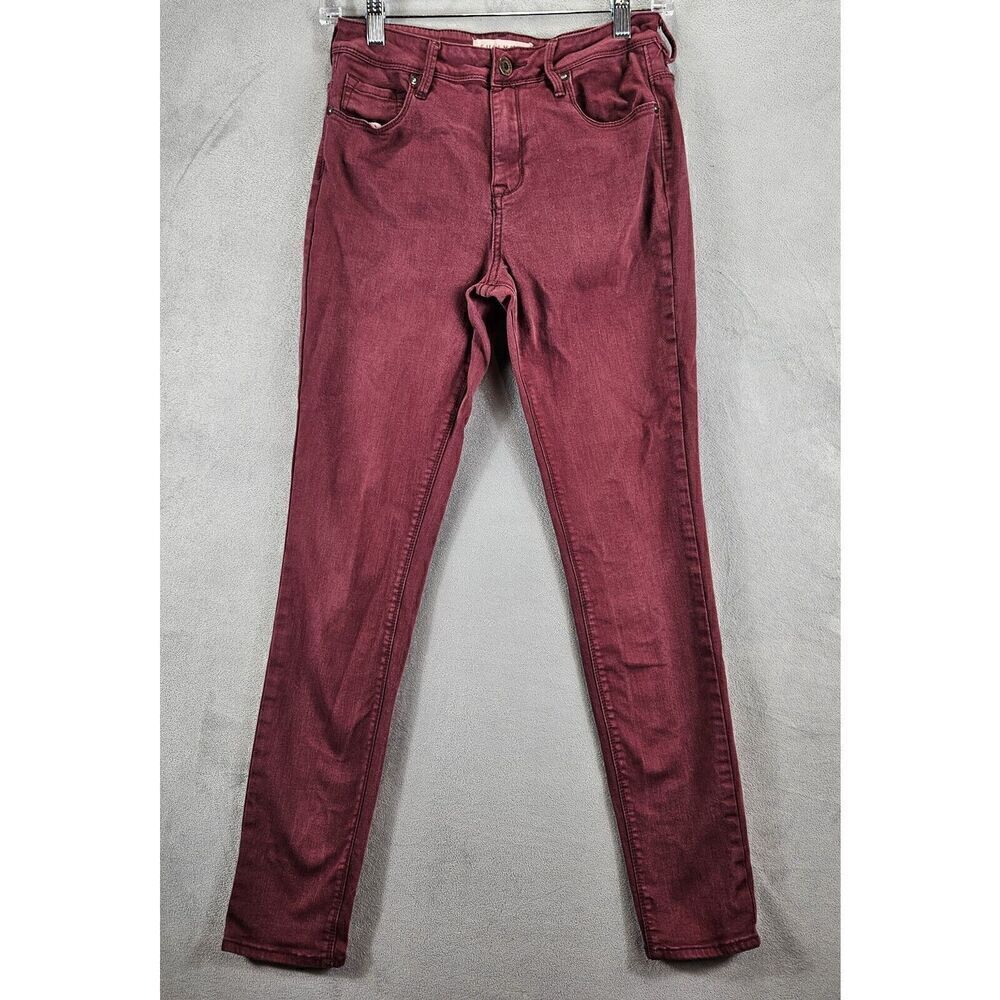 Bullhead Women's Burgundy Skinny Jeans